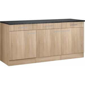 OPTIFIT Mini Unterschrank - Eichefarben/Anthrazit - 180cm OPTIFIT Mini Unterschrank - Eichefarben/Anthrazit - 180cm