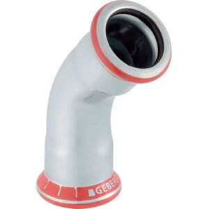 Raccord de tuyau d'évacuation/eaux usées/ventilation Geberit 20603 - Coude galvanisé à 45° - Publicité Raccord de tuyau d'évacuation/eaux usées/ventilation Geberit 20603 - Coude galvanisé à 45° - Publicité