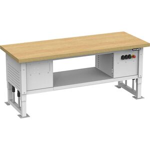 Mesa de carga pesada Kaiserkraft - Ajustable en altura, 2030mm - Estación de trabajo ergonómica Mesa de carga pesada Kaiserkraft - Ajustable en altura, 2030mm - Estación de trabajo ergonómica