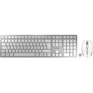 Cherry DW 9100 Slim Keyboard - Wireless, Bluetooth, UK English - Silver/White Cherry DW 9100 Slim Keyboard - Wireless, Bluetooth, UK English - Silver/White