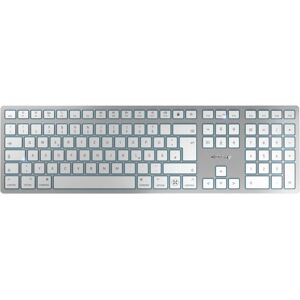 Cherry KW 9100 SLIM Draadloze Bluetooth Toetsenbord - QWERTZ - Zilver Cherry KW 9100 SLIM Draadloze Bluetooth Toetsenbord - QWERTZ - Zilver