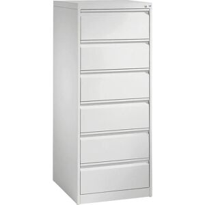 Armoire à fichiers C+P - 6 tiroirs - Gris clair - Publicité Armoire à fichiers C+P - 6 tiroirs - Gris clair - Publicité