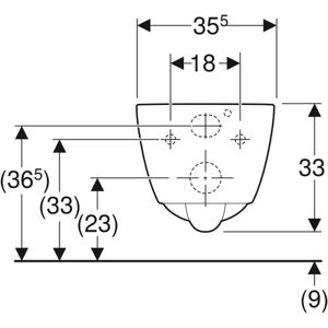Geberit iCon Wand-WC Rimfree - Toilet Geberit iCon Wand-WC Rimfree - Toilet
