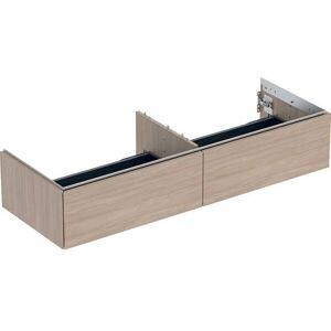 Keramag GmbH Geberit ONE Unterschrank - Eiche / Melamin Holzstruktur - 2 Schubladen - 133,2x26,6x47cm Keramag GmbH Geberit ONE Unterschrank - Eiche / Melamin Holzstruktur - 2 Schubladen - 133,2x26,6x47cm