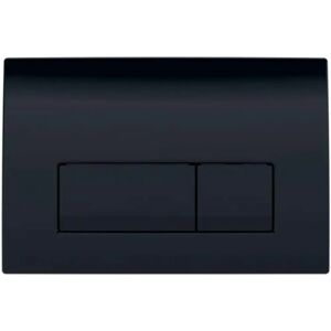 Geberit Delta 50 - Black Brillant Flush Plate - Double Button Geberit Delta 50 - Black Brillant Flush Plate - Double Button