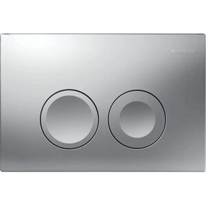 Plaque de commande Delta25 Chrome - Bouton de chasse Plaque de commande Delta25 Chrome - Bouton de chasse