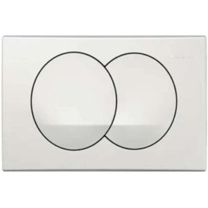 Plaque de commande double blanche Geberit Delta Zero - Publicité Plaque de commande double blanche Geberit Delta Zero - Publicité
