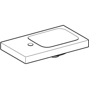 Lavoar dreptunghiular Geberit iCon Light - Raft din stânga - Fără peste Lavoar dreptunghiular Geberit iCon Light - Raft din stânga - Fără peste
