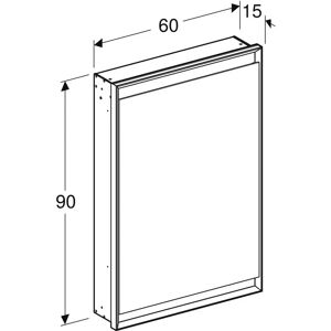 GEBERIT One Armoire à glace - aluminium anodisé, 60x90cm - Publicité GEBERIT One Armoire à glace - aluminium anodisé, 60x90cm - Publicité