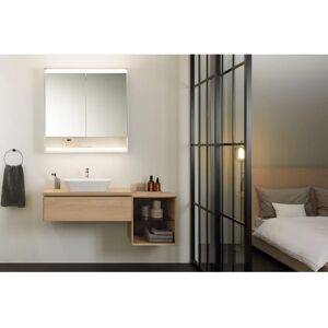 Armoire à glace Geberit ONE - Aluminium anodisé - 105 x 90 x 15 cm - 2 portes - Publicité Armoire à glace Geberit ONE - Aluminium anodisé - 105 x 90 x 15 cm - 2 portes - Publicité
