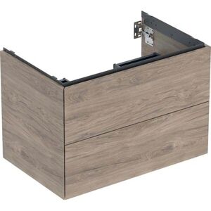 Keramag GmbH Geberit ONE Noyer hickory - Meuble sous-vasque - 2 tiroirs - Publicité Keramag GmbH Geberit ONE Noyer hickory - Meuble sous-vasque - 2 tiroirs - Publicité