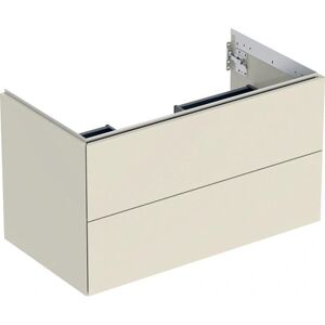 Meuble sous lavabo Geberit ONE - Gris sable - 2 tiroirs - Publicité Meuble sous lavabo Geberit ONE - Gris sable - 2 tiroirs - Publicité