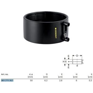 Geberit Modell 361.771.16.1 - Elektro-Schweißmuffe DN 50 PE Geberit Modell 361.771.16.1 - Elektro-Schweißmuffe DN 50 PE