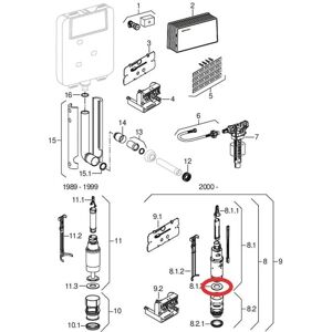 Joint plat pour vanne de rinçage - Joint de réservoir Geberit / Ideal Standard Joint plat pour vanne de rinçage - Joint de réservoir Geberit / Ideal Standard