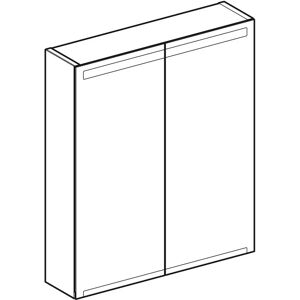 Gabinete de baño Geberit 500.582.00.1 - Espejo, LED indirecta, Interruptor táctil Gabinete de baño Geberit 500.582.00.1 - Espejo, LED indirecta, Interruptor táctil