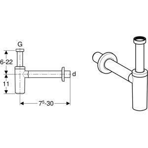 Siphon Geberit - 151035211 - Haute qualité, anti-corrosion, pour lavabos Siphon Geberit - 151035211 - Haute qualité, anti-corrosion, pour lavabos