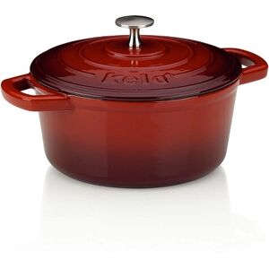 Kela Calido Roasting Pan - Cast Iron, 2.5L, Red - Roasting Pan Kela Calido Roasting Pan - Cast Iron, 2.5L, Red - Roasting Pan