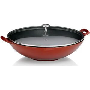 Kela 11947 Cast Iron Wok - Red, 36cm, 4L Kela 11947 Cast Iron Wok - Red, 36cm, 4L