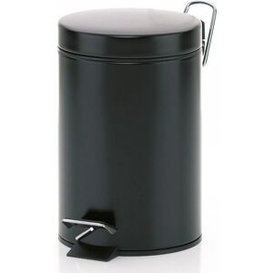Kela 20903 Waste Container - Round Metal Black Kela 20903 Waste Container - Round Metal Black