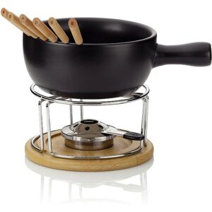 Kela 61306 Black Cheese Fondue Set 10pcs - Fondue set Kela 61306 Black Cheese Fondue Set 10pcs - Fondue set