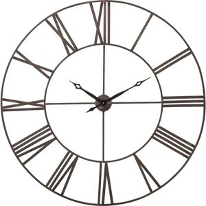 KARE Design - Factory 120 Large Metal Wall Clock - Brown KARE Design - Factory 120 Large Metal Wall Clock - Brown