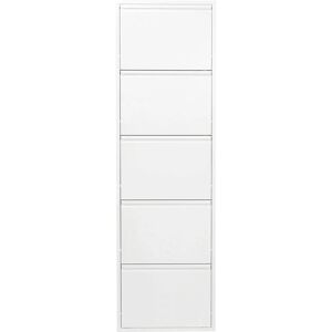 Kare Design White Wall Shoe Cabinet with 5 Compartments - Shoe Organizer Kare Design White Wall Shoe Cabinet with 5 Compartments - Shoe Organizer