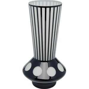Kare Design Schwarze und Weiße Glasvase - 40cm - Modernes Kubismus-Design Kare Design Schwarze und Weiße Glasvase - 40cm - Modernes Kubismus-Design