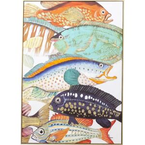 Kare Design Fish Meeting Two - Colorful Fish Scene - Wall Art Kare Design Fish Meeting Two - Colorful Fish Scene - Wall Art