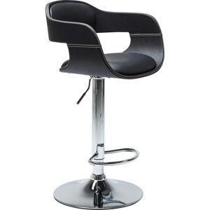 Kare Design Höhenverstellbarer Barhocker mit Bezug in Leder-Optik, schwarz 49x107x49cm Kare Design Höhenverstellbarer Barhocker mit Bezug in Leder-Optik, schwarz 49x107x49cm