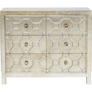KARE Design Alhambra Cajonera Plateado - Muebles para Dormitorio KARE Design Alhambra Cajonera Plateado - Muebles para Dormitorio
