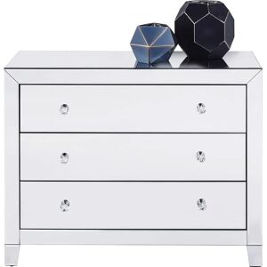 Kare Design Spejlglas Kommode - 3 Skuffer - Elegant Opbevaring Kare Design Spejlglas Kommode - 3 Skuffer - Elegant Opbevaring