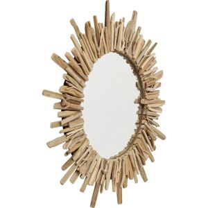 KARE Design - Runt Veggspiegel Legno - Natur, 82cm KARE Design - Runt Veggspiegel Legno - Natur, 82cm