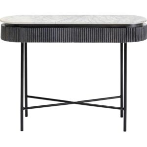 Kare Design Consola Glenn - Mármol Blanco y Madera de Mango Kare Design Consola Glenn - Mármol Blanco y Madera de Mango