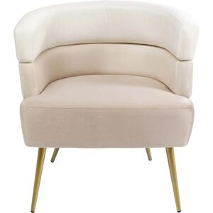 Sillón Kare Design - Tapizado de terciopelo retro beige - Muebles para sala Sillón Kare Design - Tapizado de terciopelo retro beige - Muebles para sala