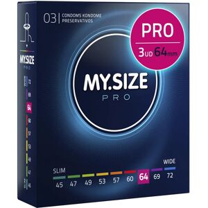 MySize Pro 64mm Condoms - Large, Transparent, 3 pcs. MySize Pro 64mm Condoms - Large, Transparent, 3 pcs.
