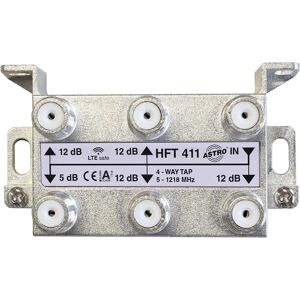 Astro HFT 411 Diviseur de câble - 4 voies, Nickel - Diviseur de câble Astro HFT 411 Diviseur de câble - 4 voies, Nickel - Diviseur de câble