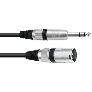 Omnitronic 30225197 XLR-omkopplingskabel - 3-polig till stereo 6,3 mm Omnitronic 30225197 XLR-omkopplingskabel - 3-polig till stereo 6,3 mm
