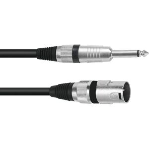 Adaptateur câble XLR Omnitronic 3022519B - XLR Mâle à Jack Mono 6,3mm, 2m, Noir Adaptateur câble XLR Omnitronic 3022519B - XLR Mâle à Jack Mono 6,3mm, 2m, Noir