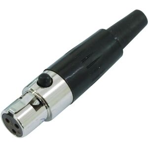 Omnitronic Mini XLR 3-Pin Connector - Audio Accessory Omnitronic Mini XLR 3-Pin Connector - Audio Accessory