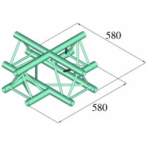 Alutruss DQ3-PAC41 Aluminium-Struktur - 3-Punkt-Kreuzsystem Alutruss DQ3-PAC41 Aluminium-Struktur - 3-Punkt-Kreuzsystem