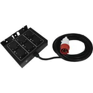 EUROLITE SB-65 Vermogensverdeler - 6 Veiligheid Contacten EUROLITE SB-65 Vermogensverdeler - 6 Veiligheid Contacten