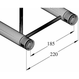 Alutruss DQ2-3000 Aluminium-Querträger - Struktur-System Alutruss DQ2-3000 Aluminium-Querträger - Struktur-System