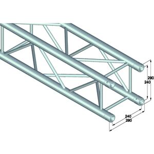 Alutruss Quadlock 6082 - Système de Portique en Aluminium 4 Voies Alutruss Quadlock 6082 - Système de Portique en Aluminium 4 Voies