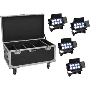 Set EUROLITE 4x Multiflood IP 8x10W RGBW Wash CRMX - Faro LED Set EUROLITE 4x Multiflood IP 8x10W RGBW Wash CRMX - Faro LED