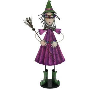 EUROPALMS Petite sorcière, métal, 102cm violet - Décoration Halloween - Publicité EUROPALMS Petite sorcière, métal, 102cm violet - Décoration Halloween - Publicité