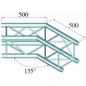 Alutruss S6082 2-Vers Corner 135° - Truss Alutruss S6082 2-Vers Corner 135° - Truss