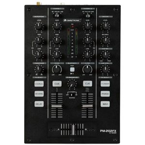 Mixer DJ Omnitronic PM-202FX - 2 Canali, Nero Mixer DJ Omnitronic PM-202FX - 2 Canali, Nero