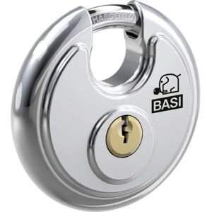 Basi 6100-7000 Vorhängeschloss - 70 mm Edelstahl, 2 Schlüssel Basi 6100-7000 Vorhängeschloss - 70 mm Edelstahl, 2 Schlüssel