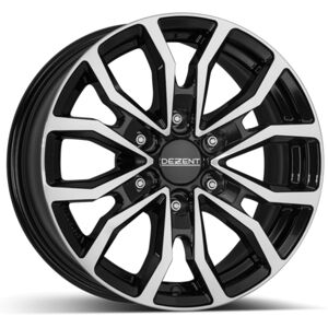 Dezent Kc Dark 8x18 Black/polished Alloy Wheel - Alloy Wheel Dezent Kc Dark 8x18 Black/polished Alloy Wheel - Alloy Wheel