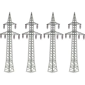 Accessoires pour trains Kibri - Ensemble de poteaux électriques 4 pièces H0 - Publicité Accessoires pour trains Kibri - Ensemble de poteaux électriques 4 pièces H0 - Publicité